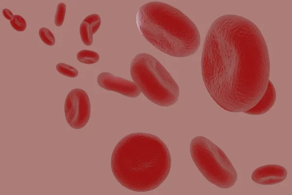 Illustration Röda Blodkroppar Hög Detalj — Stockfoto