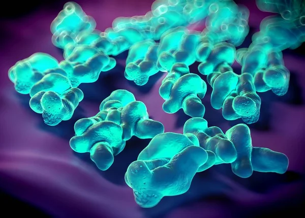 Рендеринг Campylobacter Jejuni Бактерии — стоковое фото