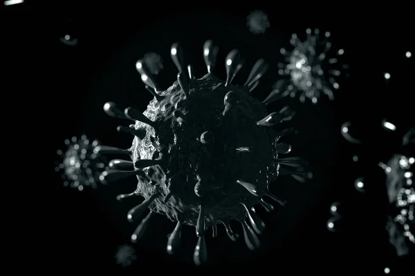 Ilustracja Grypy Świń Tle H1N1 — Zdjęcie stockowe