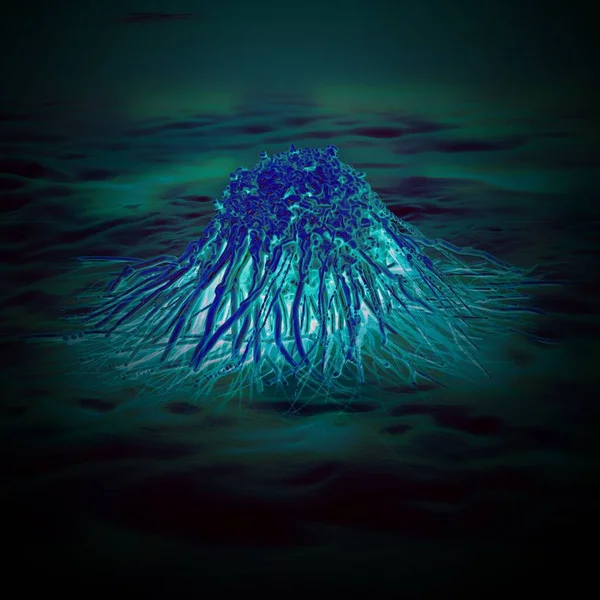 Иллюстрация Раковых Клеток Опухолей Деталях — стоковое фото