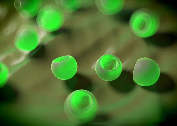 Renderizado Células Bacterianas —  Fotos de Stock