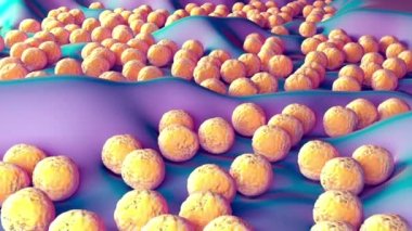 3d illüstrasyon - MRSA Bakteri veya Süper Böcek Bakterisi