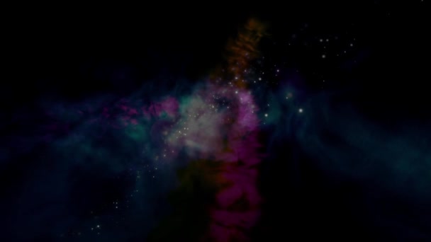 Hermosa Vista Las Estrellas Galaxia Oscura — Vídeo de stock