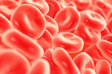 kırmızı kan hücreleri yüksek detay çizimi 