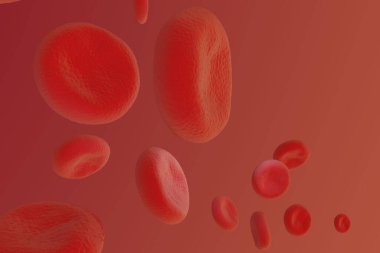kırmızı kan hücreleri yüksek detay çizimi 