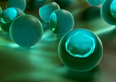 3d illüstrasyon - Bakteri Hücreleri