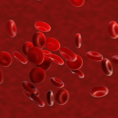 Mikroskobik fotoğrafların kırmızı kan hücreleri çizimi