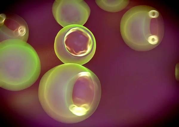 Renderowanie Komórki Bakteryjne — Zdjęcie stockowe