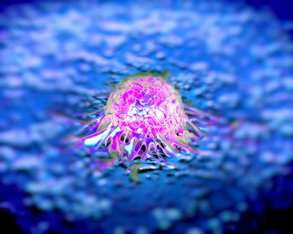 Zbliżenie Komórek Nowotworowych — Zdjęcie stockowe