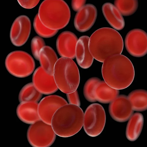 Czerwone Krwinki Ilustracja Mikroskopijnych Zdjęć — Zdjęcie stockowe