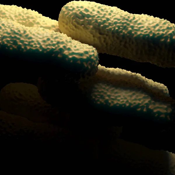 Ilustração Das Células Bacterianas — Fotografia de Stock