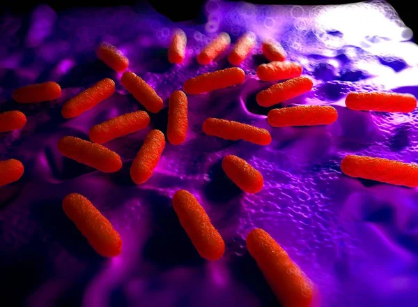 Ilustración Células Bacterianas — Foto de Stock