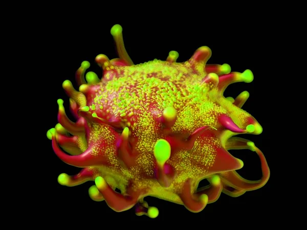 Lymphoma Cancer Cell Closeup — Stockfoto