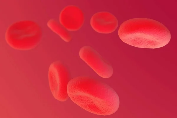 Ilustração Dos Glóbulos Vermelhos Alto Detalhe — Fotografia de Stock