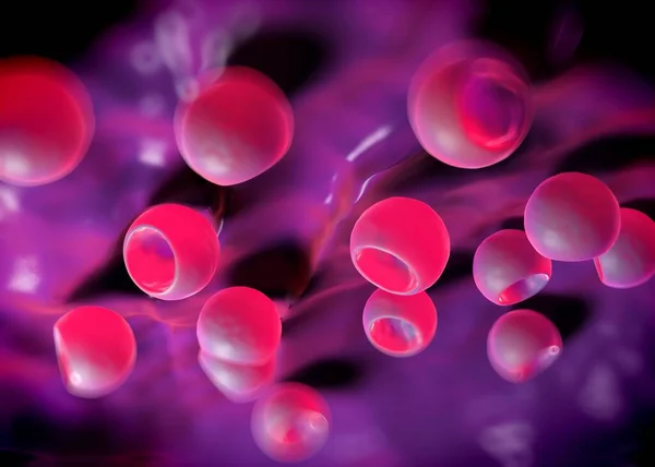 Rendering Bacterial Cells — Stock Photo, Image