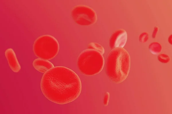 Illustration Röda Blodkroppar Hög Detalj — Stockfoto