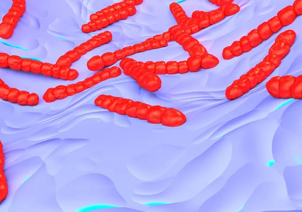 Kompozycja Bakterii Streptococcus Pneumoniae — Zdjęcie stockowe