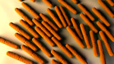 3 boyutlu lostridium botulinum bakterisi. 