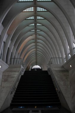 Mükemmel çizgiler, istasyonun lobisindeki merdivenler.