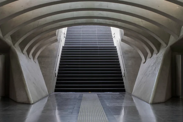 Mükemmel çizgiler, istasyonun lobisindeki merdivenler.