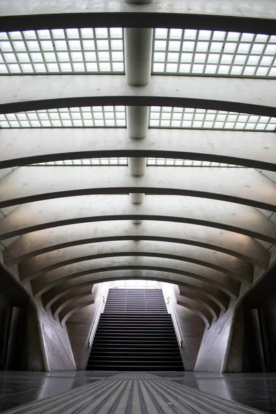 Mükemmel çizgiler, istasyonun lobisindeki merdivenler.