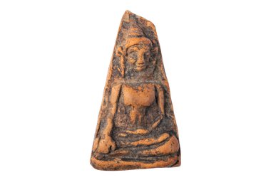 Tılsımlar, Macro Thai Buda tılsımı beyaz arka planda izole edilmiş..