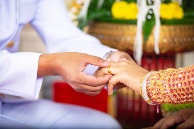 Düğün Çeyiz, Çeyiz Evlilik Tayland, Tayland düğün, töreni.