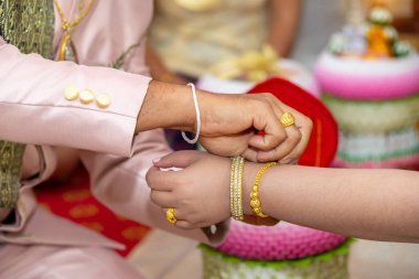 Düğün Çeyiz, Çeyiz Evlilik Tayland, Tayland düğün, töreni.