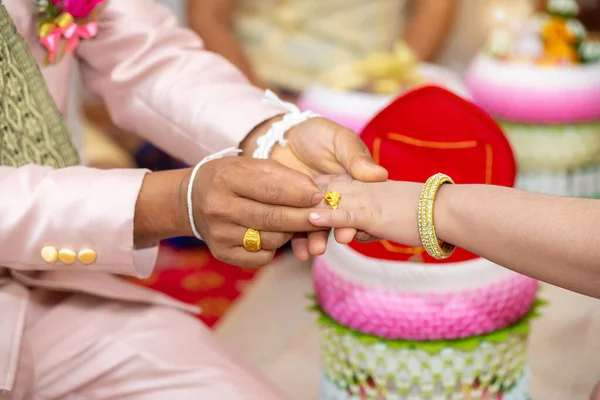 Dote Boda Matrimonio Dote Tailandia Tailandia Boda Ceremonia — Foto de Stock