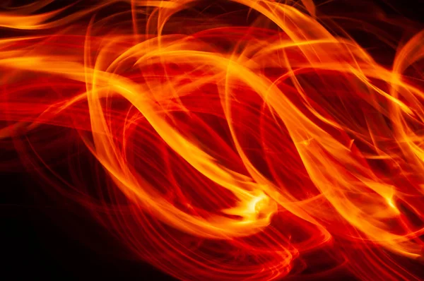 Soyut Şekilli Hareketli Şenlik Ateşinin Alevleri — Stok fotoğraf