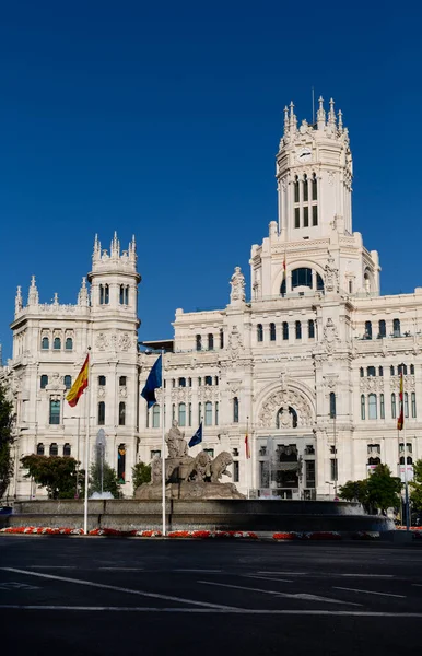 Cibeles Palace Current Madrid City Hall Cibeles Palace Current Madrid — Foto de Stock