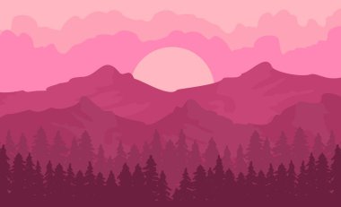 FLAT MÜDÜRN DESİJN BÖLGESİ GÜNEŞ GÜNEŞİ 'NDE PINE JUNGLE Ormanı' NIN İNTİHAR EDİLDİ