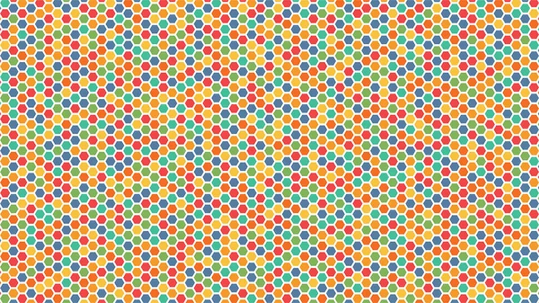 Abstraktes Mehrfarbiges Sechseckiges Netz Nahtlos Muster Wabe Der Textur Hintergrund — Stockvektor
