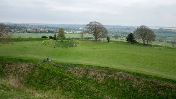 Erba Verde Vicino Stonehenge Wiltshire — Foto Stock