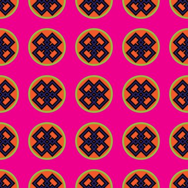 Daire desen renk örneği panelinde sorunsuz örnek dahil