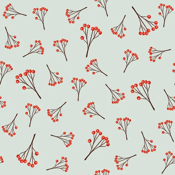 Patroon met een tak van rode bergas — Stockfoto
