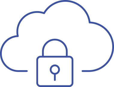 Kolayca değiştirebilen ya da düzenleyebilen ikloud kilitli Vektör simgesi