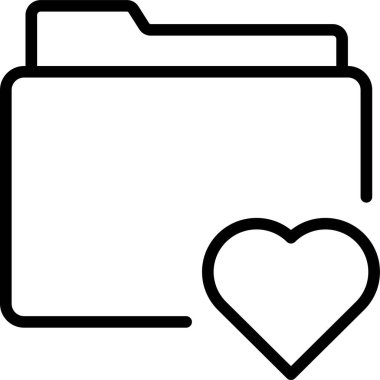 Kolayca düzenleyebilen ve düzenleyebilen favori dizin izole edilmiş Vektör simgesi