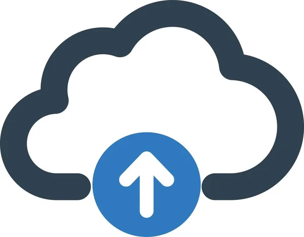 Φόρτωση Cloud Μεμονωμένο Εικονίδιο Διάνυσμα Οποίο Μπορεί Εύκολα Τροποποιήσει Επεξεργαστεί — Διανυσματικό Αρχείο