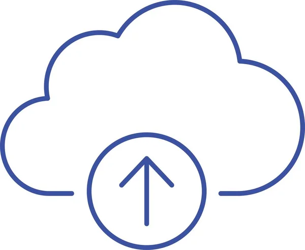 Przesyłanie Chmurze Isolated Vector Ikona Która Może Łatwo Modyfikować Lub — Wektor stockowy