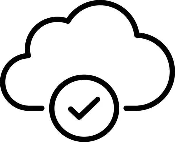 Cloud Aktiviert Isoliertes Vektorsymbol Das Leicht Geändert Oder Bearbeitet Werden — Stockvektor
