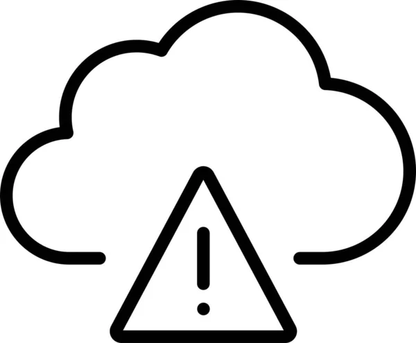 Alerta Meteorológico Ícone Vetor Isolado Que Pode Facilmente Modificar Editar — Vetor de Stock