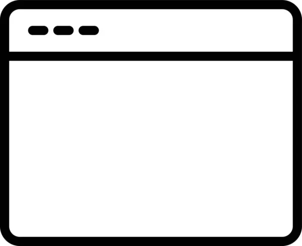 Browser Isolated Vector Ícone Que Pode Facilmente Modificar Editar — Vetor de Stock