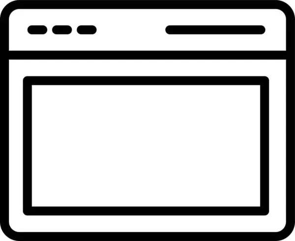 Browser Isolated Vector Ícone Que Pode Facilmente Modificar Editar — Vetor de Stock