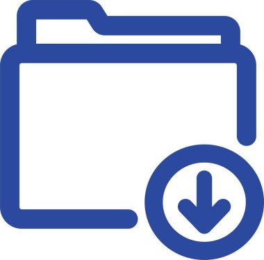 Kolayca düzenleyebilen ya da düzenleyebilen dizin indirilmiş Vektör simgesi