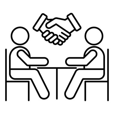 Kolayca değiştirebilen ya da düzenleyebilen ortaklık izole edilmiş vektör simgesi