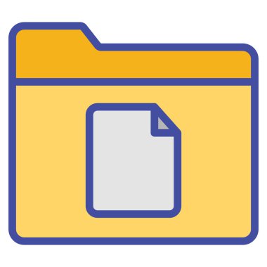 Kolayca düzenleyebilen ve düzenleyebilen Dosya Dizini İzole Edilmiş Vektör simgesi