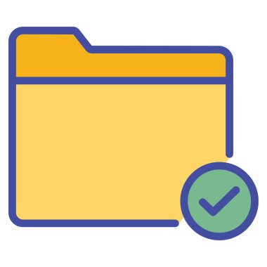 Onaylanmış dizin izole edilmiş Vektör simgesi kolayca düzenlenebilir ya da değiştirilebilir