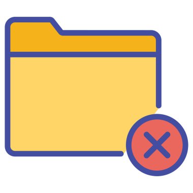 Kolayca değiştirilebilen ya da düzenlenebilen dizin izole edilmiş Vektör simgesini sil