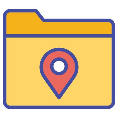 Dizin konumu izole edilmiş Vektör simgesi kolayca düzenlenebilir ya da değiştirilebilir